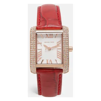 Michael Kors Red Croc Embossed Emery MK4689 Women's Wristwatch mm