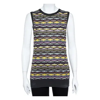 M Missoni Multicolor Patterned Knit Tank Top and Cardigan Set