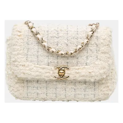 Chanel CC Mini Tweed Flap Crossbody