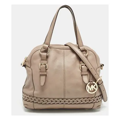 MICHAEL Michael Kors Beige Leather Gladstone Satchel