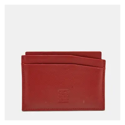 Carolina Herrera Red Leather Card Case