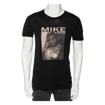 Dolce & Gabbana Black Mike Tyson Printed Cotton T-Shirt