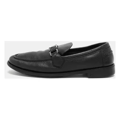 Louis Vuitton Black Leather Major Loafers Size