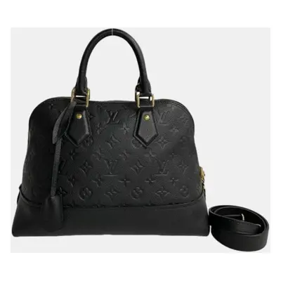 Louis Vuitton Black Monogram Empriente Leather Alma PM Satchel