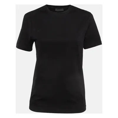 Prada Black Cotton Jersey Crew Neck T-Shirt