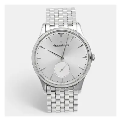 Jaeger LeCoultre Silver Stainless Steel Master Grande Ultra Thin