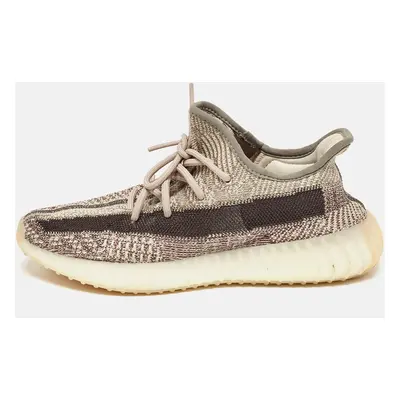 Yeezy x Adidas Beige/Brown Knit Fabric Boost V2 Zyon Sneakers Size