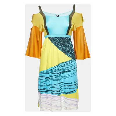 M Missoni Multicolor Printed Jersey Short Dress