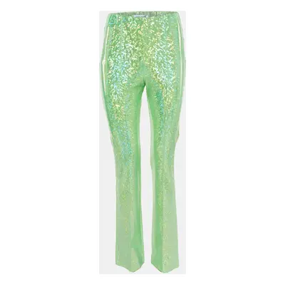 Saks Potts Poison Green Foil Print Jersey Leggings