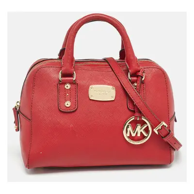 MICHAEL Michael Kors Red Leather Satchel