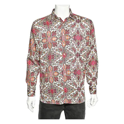 Etro Multicolor Paisley Printed Cotton Button Front Shirt 3XL