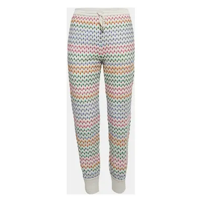 Missoni Grey Patterned Knit Jogger Pants