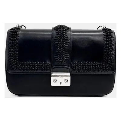 Dior Black Leather Miss Dior Chain Shoulder Bag