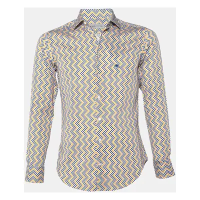 Etro Multicolor Printed Cotton Button Front Shirt