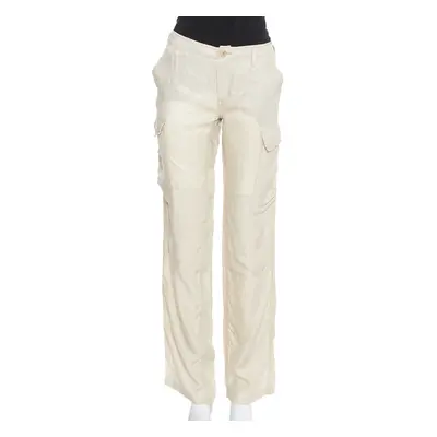 Etro Beige Cupro Cargo Trousers