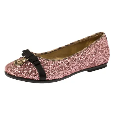 Roberto Cavalli Angels Pink Glitters Ballet Flats Size