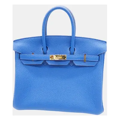 Hermes Birkin Togo Handbag Blue