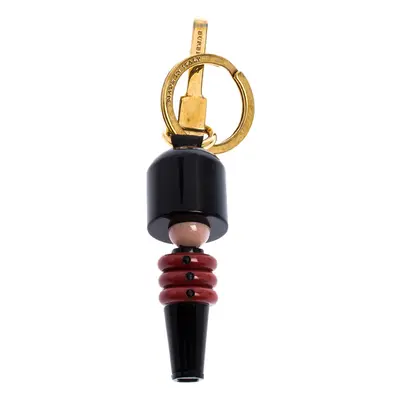 Burberry Black and Red Royal Guard Gold Tone Bag Charm