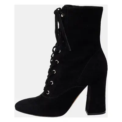 Gianvito Rossi Black Suede Ankle Boots Size