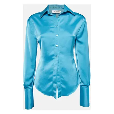 The Attico Blue Buttoned Front Shirt