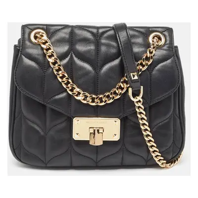 Michael Kors Black Quilted Leather Sloan Shoulder Bag