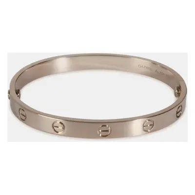 Cartier White Gold Love Bracelet