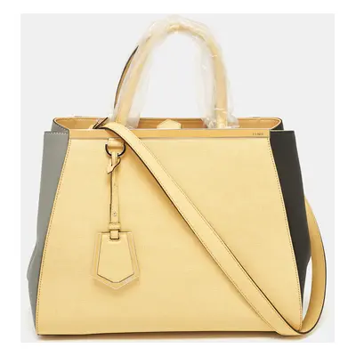 Fendi Tricolor Leather 2Jours Tote