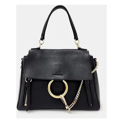 Chloe Black Leather Small Faye Day Top Handle Bag