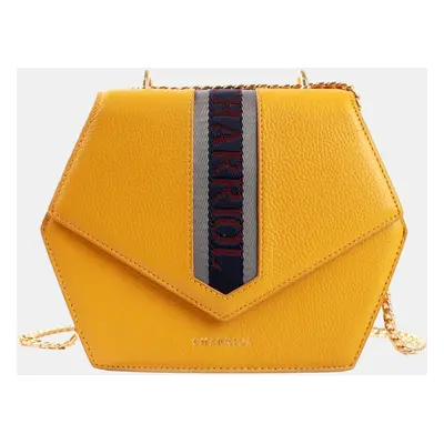 Charriol Yellow Leather Deauville Crossbody