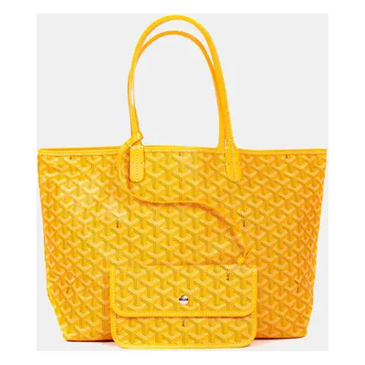 Goyard Yellow Goyardine Coated Canvas and Leather Saint Louis PM Tote