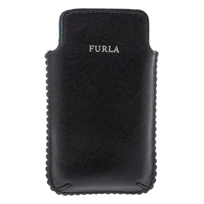 Furla Black Leather Phone Case