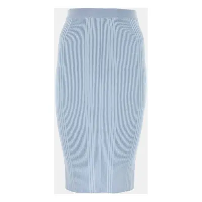 Bottega Veneta Pastel Light-blue Cotton Skirt