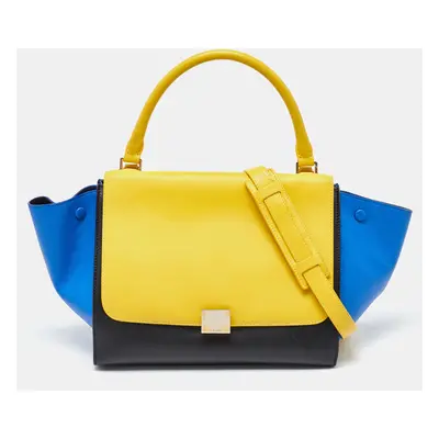 Celine Tri Color Leather Trapeze Bag