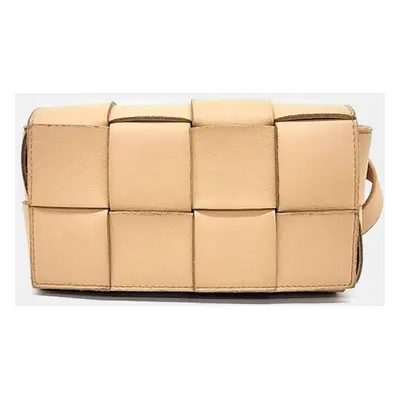 Bottega Veneta Beige Leather Cassette Belt Bag