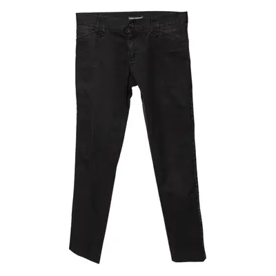 Dolce & Gabbana Black Denim Straight Leg Jeans