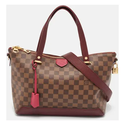 Louis Vuitton Fuchsia Damier Ebene Canvas Hyde Park Bag