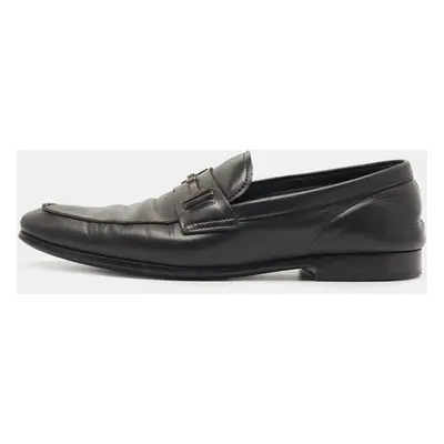 Tod's Black Leather Slip On Loafers Size 44.5