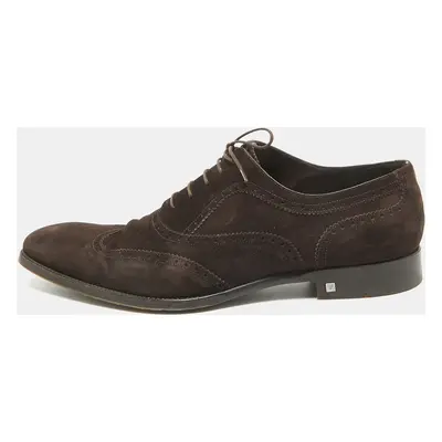 Louis Vuitton Brown Suede Lace Up Oxfords Size