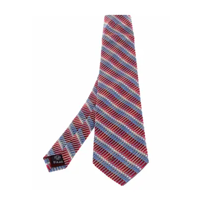 Valentino Vintage Multicolor Ombre Diagonal Striped Silk Tie