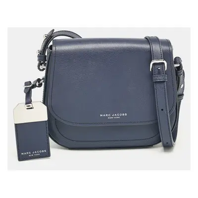 Marc Jacobs Navy Blue Leather Mini Rider Crossbody Bag