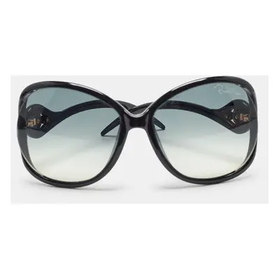 Roberto Cavalli Black/Grey Gradient Gazania Oversized Sunglasses