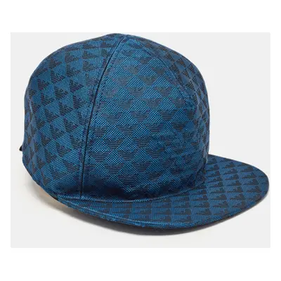 Emporio Armani Blue Jacquard Aquila Baseball Hat