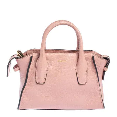 DKNY Pink Leather Chelsea Satchel