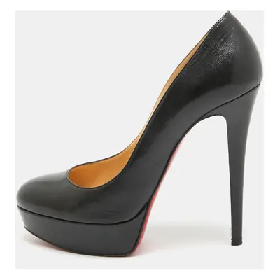 Christian Louboutin Black Leather Simple Pumps Size