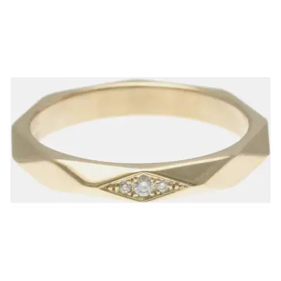 Boucheron 18K Rose Gold Facette Band Ring EU