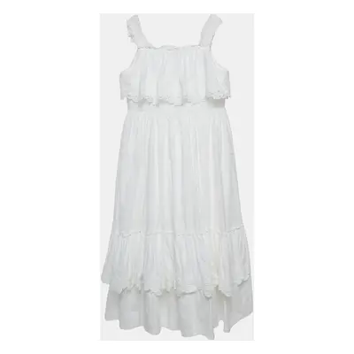 Dolce & Gabbana White Cotton Lace Trimmed Dress (11-12 Yrs)