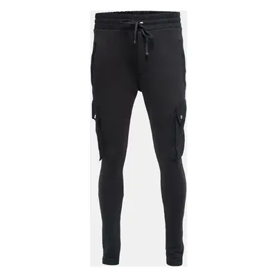 Amiri Black Cotton Cargo Sweatpants