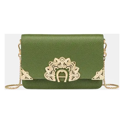 Aigner Green shaking gold DIADORA Green Bill and Card Case