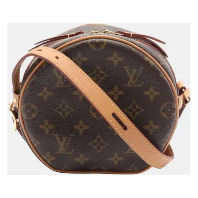 Louis Vuitton Coated Canvas Monogram Brown Boite Chapeau Souple PM Shoulder Bag