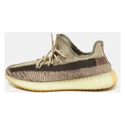 Yeezy x Adidas Brown/Beige Knit Fabric Boost V2 Zyon Sneakers Size